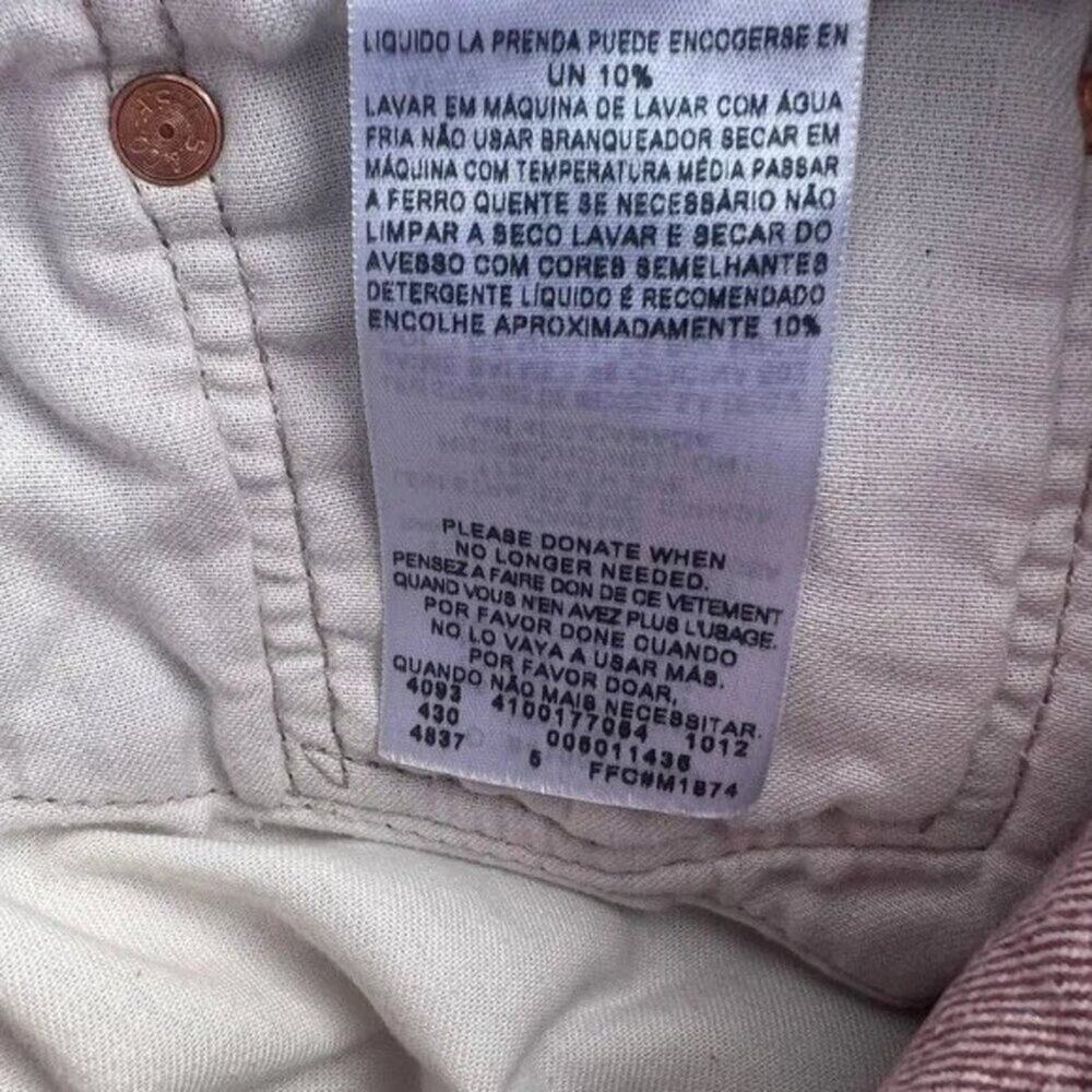 Levi’s 501 Burgundy Denim Jeans – Size 40x32 – Bold, Classic & Unapologetic 🍷 - Picture 7 of 7